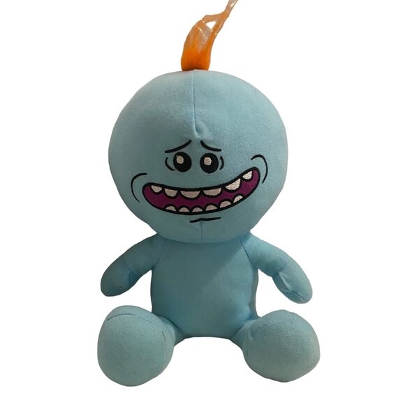 Rick & Morty Mr. Meeseeks Plush Doll Stuffed Toy 12" Toy Factory Adult Swim Blue - Picture 1 of 5